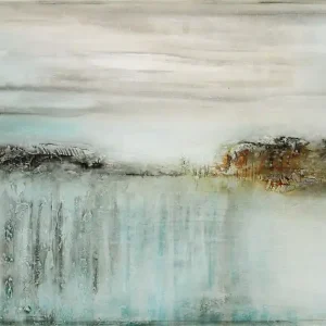 Nur Heute A. Freymuth: "Aus der Entfernung II", Acrylmalerei abstrakt, Originalgemälde (Unikat) (A)