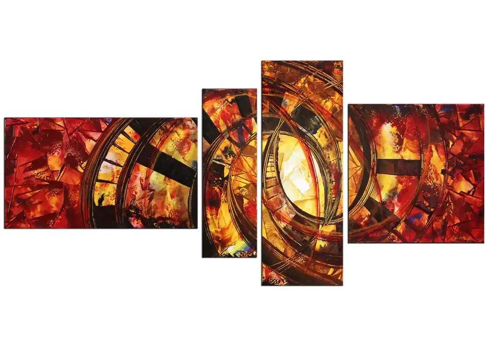 R. König: "Ready for Passion V", mehrteilige Acrylbilder, Originalgemälde (Unikat) Neuheit