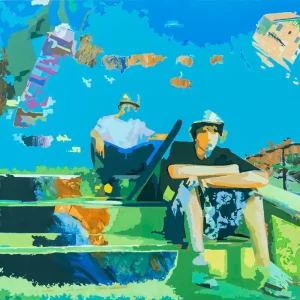 Versand Am Gleichen Tag U. Fehrmann: "Spätsommer", Edition, signierter Kunstdruck auf Leinwand