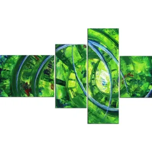 Schnäppchen R. König: "Shining Colours V", mehrteilige Acrylbilder, Originalgemälde (Unikat) (ri)