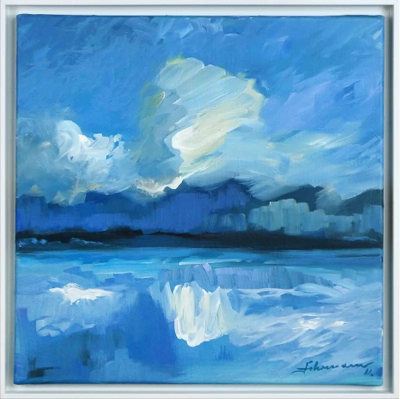 Zeitgenössische Malerei von Uwe Fehrmann: "Wolken II" (A) Top-Angebot
