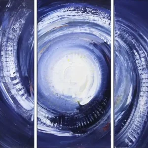 A. Rojo : "Iris", Mehrteiliges Gemälde, Original/Unikat-Copy Direkt Vom Hersteller