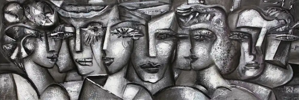 K. Namazi: "Friends of Tomorrow II", Edition, signierter Kunstdruck, Nr. 1/100 Online Kaufen