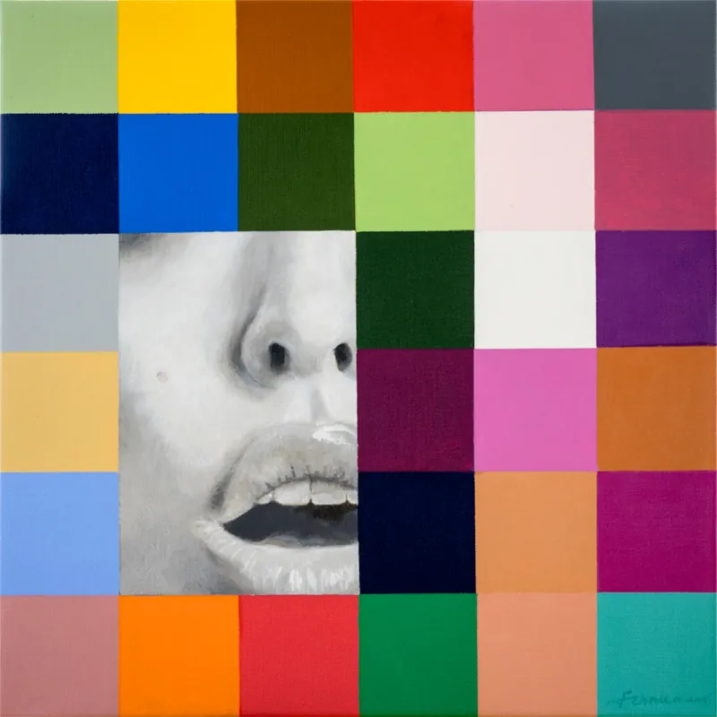 Letzte Chance U. Fehrmann: "Fragmented", Edition, signierter Kunstdruck auf Leinwand