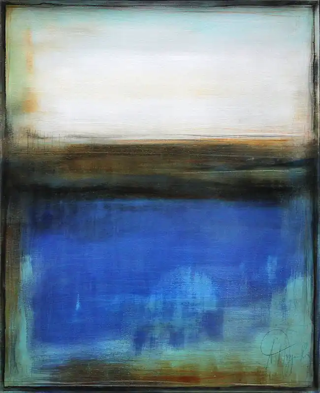 Finale Aktion A. Freymuth: "Aus der Entfernung", Acrylmalerei abstrakt, Originalgemälde (Unikat) (A)