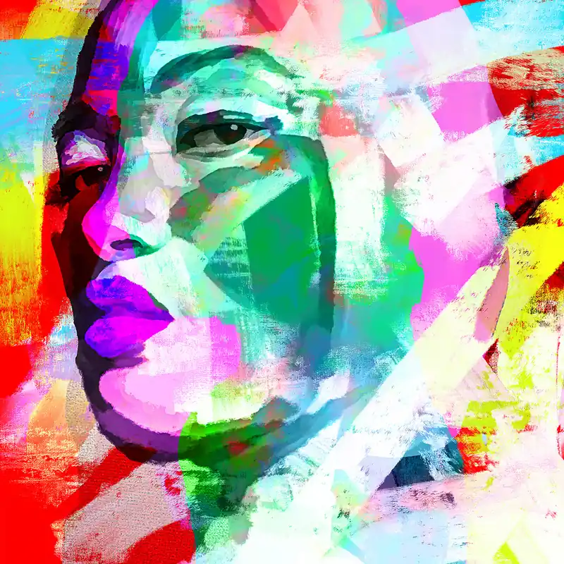 H. Mühlbauer-Gardemin: "Arrogant Face", Moderne Pop Art, Original/serielles Unikat (A) Sichere Zahlung