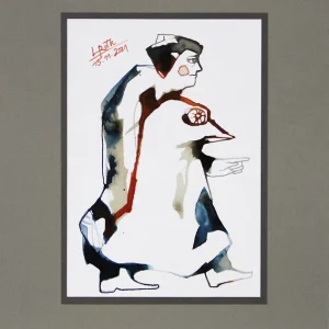 L. Roth: "Da lang!", originale Grafik/Zeichnung (Unikat) Super-Preis