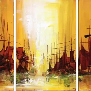 A. Rojo : "Orinoco", Mehrteiliges Gemälde, Original/Unikat Beliebt