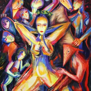 Billig M. Cieśla:"Dunkle Geschichten - Surrealismus und Groteske", Original/Unikat, expressionis