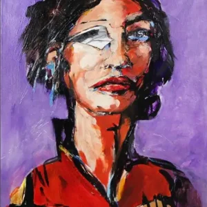 Neoexpressionismus, Porträt von J.J. Piezanowski: "Si tout était comme avant..." Sichere Zahlung