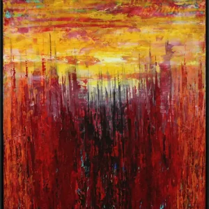 J. Fernandez: "Por la Noche II", moderne Originalkunst (Unikat) Mega-Angebot