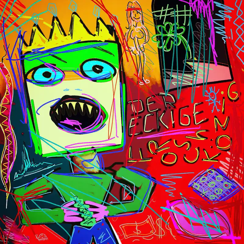 Günstig H. Mühlbauer-Gardemin: "Der eckige Froschkönig", Moderne Pop Art, Original/serielles Unikat (A)