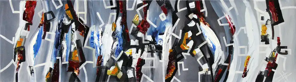 B. Ossowski: "Tokyo Night", Originalgemälde (Unikat) (A) Super-Preis