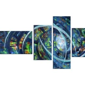R.König: "Premium Lights I", mehrteilige Acrylbilder, Originalgemälde (Unikat) Ausverkauf