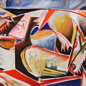 Direktkauf M. Cieśla: "Menschen, Gesellschaft", Original/Unikat, Expressionistisches Ölgemälde (A) inkl. SFR XL