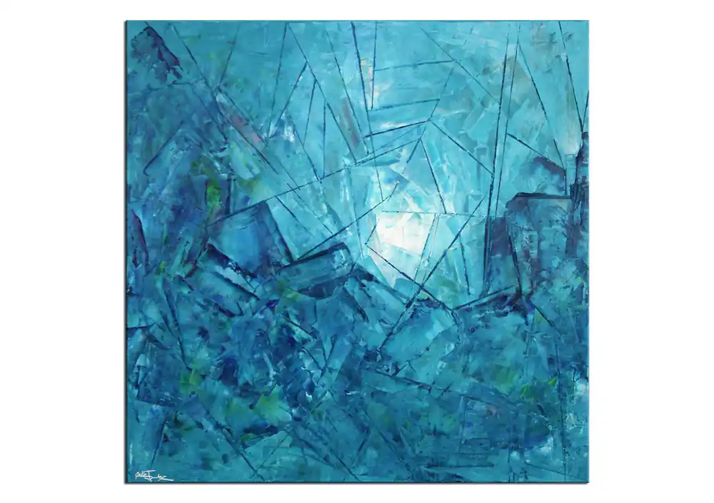 Acrylgemälde, Julio Fernandez: "ZEITFENSTER II" (ri), Unikat/Original Saisonangebot