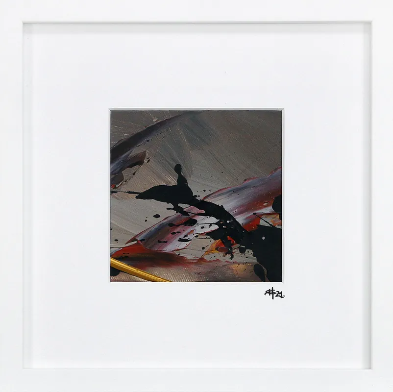 Markenware G. Hung: "Golden Selection I", abstrakte Originalkunst (Unikat)