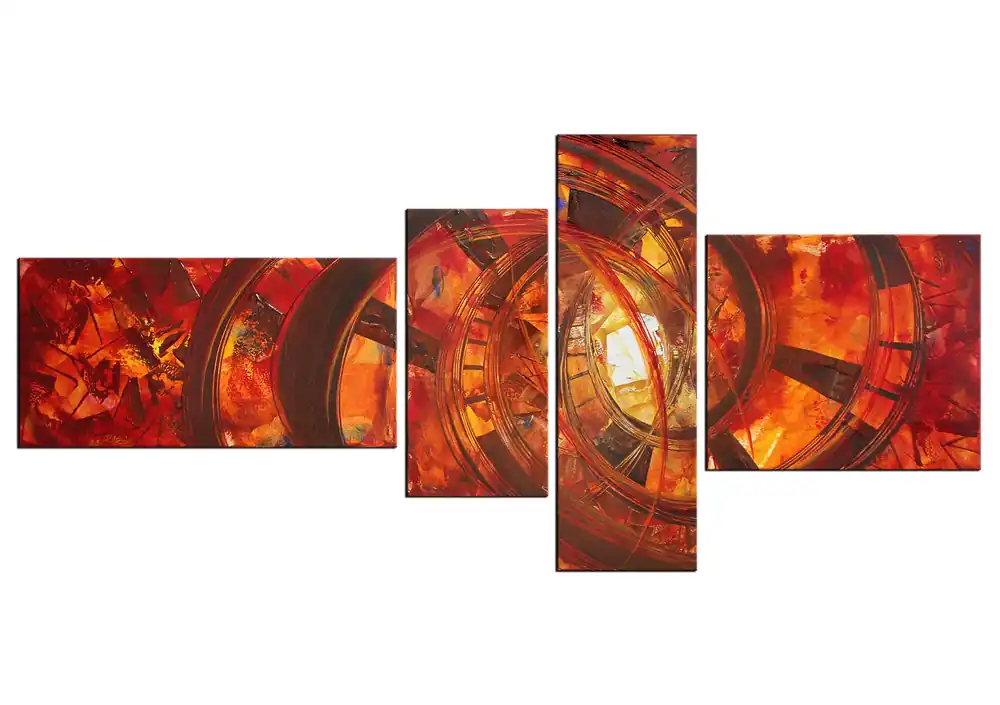 Direktkauf R.König: "Ready for Passion IV", mehrteilige Acrylbilder, Originalgemälde (Unikat)