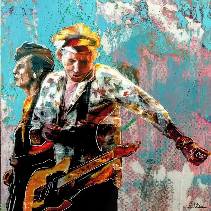 Finale Aktion Moderne Pop Art (serielles Unikat), Holger Mühlbauer-Gardemin: "Keith & Ron"