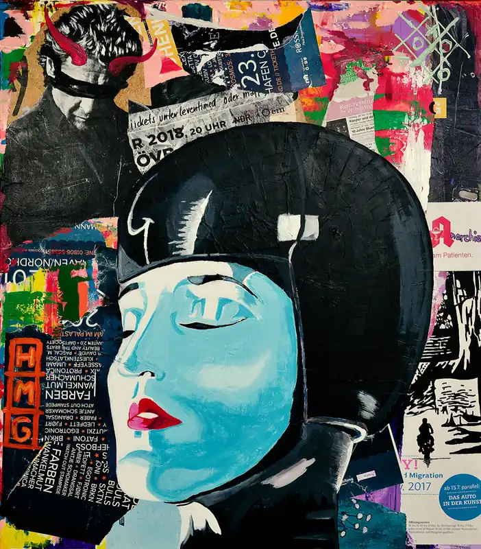 Top-Seller H. Mühlbauer-Gardemin: "Metropolis", Moderne Pop Art, Original/serielles Unikat (A)