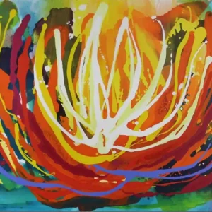Acrylgemälde. L.Roth: "MAGNOLIE" Abverkauf