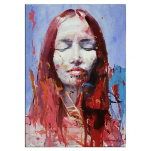 Super-Preis Aquarellmalerei, Stefan Petrunov: "Face" (A)