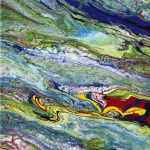 Begrenztes Angebot K. Sokoll: "Symbiose", Originalgemälde (Unikat) (A)
