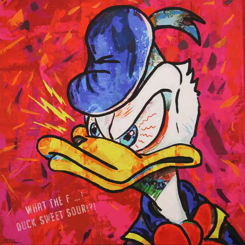 H. Mühlbauer-Gardemin: "Donald III", Moderne Pop Art, Original/serielles Unikat (A) Sofort Bestellen