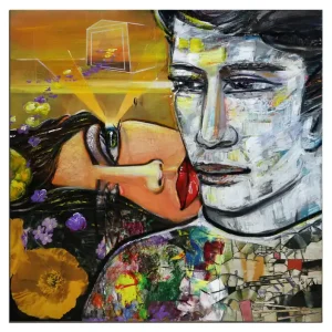 Modernes Gemälde, K. Namazi: "Summer Love", Originalgemälde (Unikat) Bestpreis