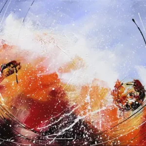 Maya: "Red Energy", Originale Acrylbilder (Unikat) Letzte Chance