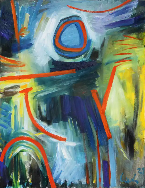 M. Cieśla: "Bild aus der Serie Flash of Memories II", Original/Unikat, Expressionistisches Ölgemälde Neuheit