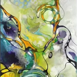 Modernes Gemälde, B. Ossowski: "Rainbow of Love", Originalgemälde (Unikat) Preis Gesenkt