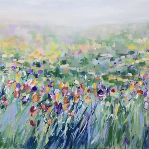 Solange Der Vorrat Reicht Maya: "Blumenfelder", Originale Acrylbilder (Unikat)