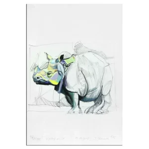 Saisonangebot Limitierter Kunstdruck, Stefan Petrunov: "Rhino 2" (A)
