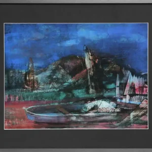 Sofort Bestellen D. Hille: "Fremdland I", digitale Kunst auf Papier, inkl. Rahmen (A)