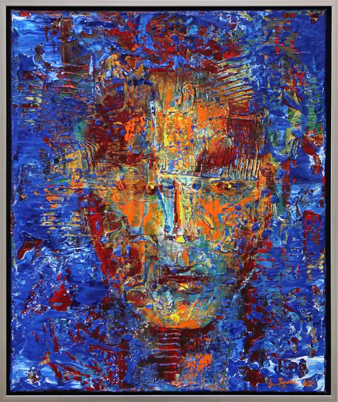 Neue Ware A.Garbe: "Welcome to the Future: Fusion II", gerahmtes Original (Unikatgemälde) (A)(ri)