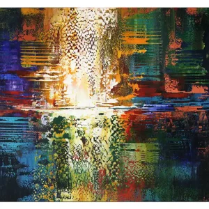 Abstrakte Kunstbilder, G. HUNG: "Elementar III", Originalgemälde (Unikat) Rabatt