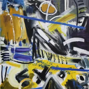 M. Cieśla: "Abstrakt von Musik inspiriert - Sonny Rollins", Expressionistisches Acrylgemälde, Origin Rabatt