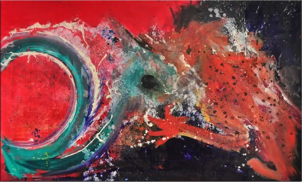 Acrylgemälde, C. David Schwartz: "DUALIDAD", Originalgemälde (Unikat) Schneller Versand