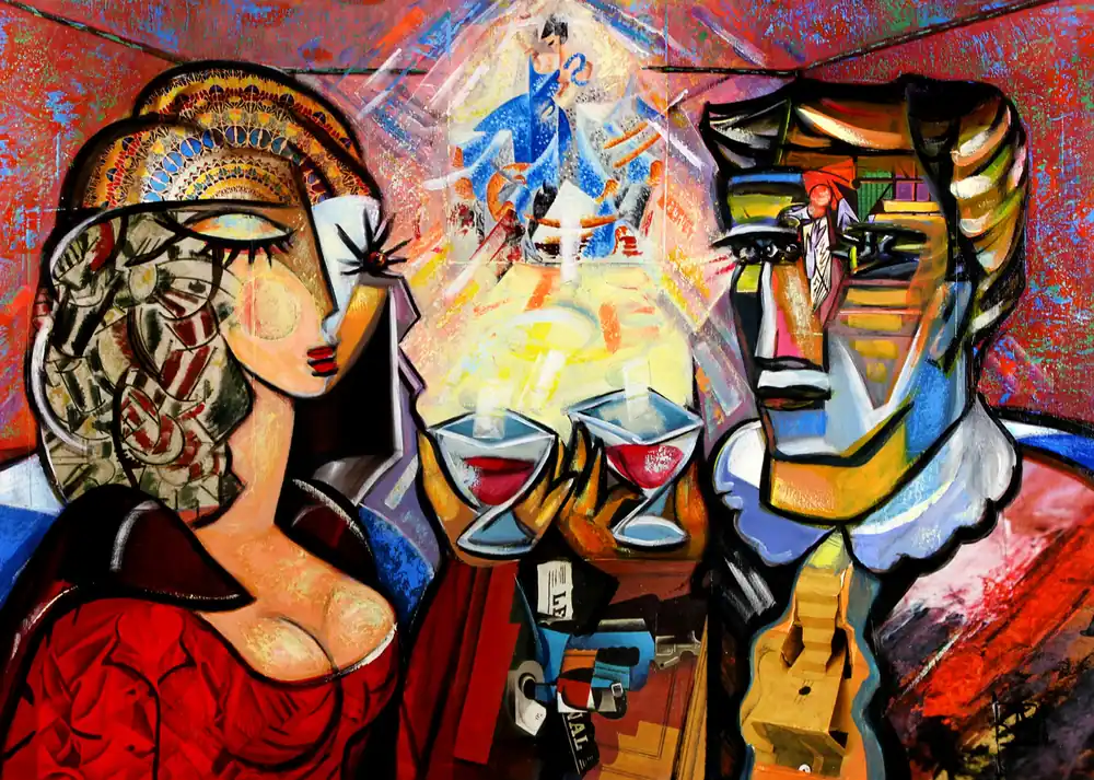 K. Namazi: "Rendezvous I", Edition, signierter Kunstdruck, Nr. 2/50 Preisknaller