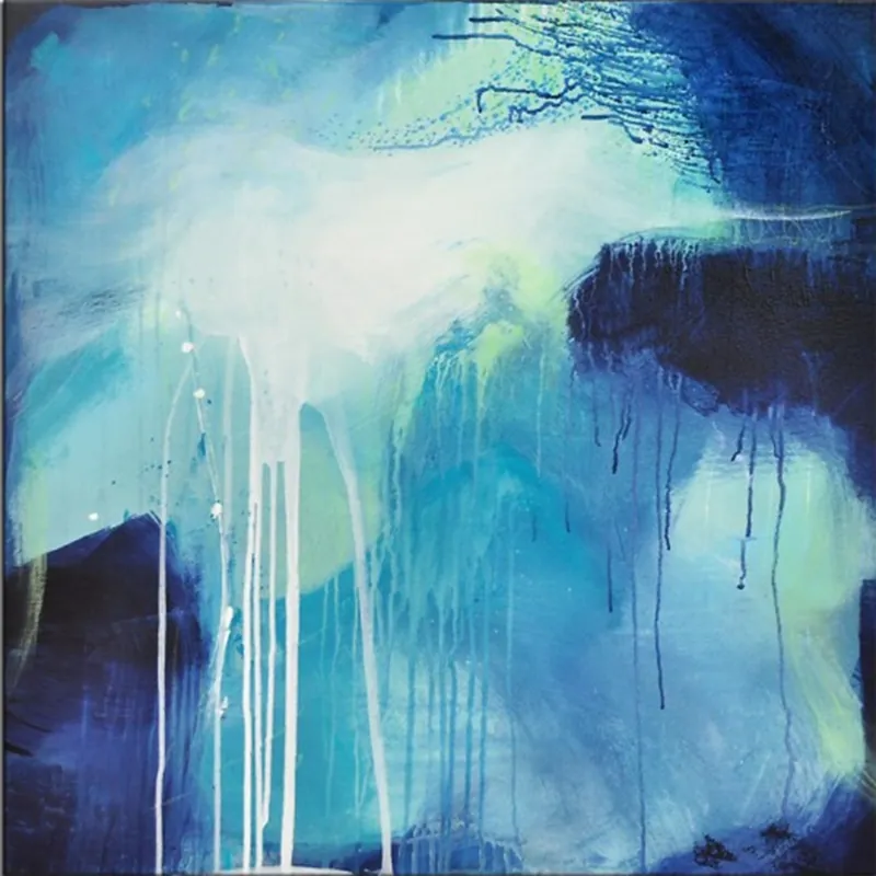 Acrylgemälde. M.Rick: "AURORA BOREALIS" (ri) Finale Aktion