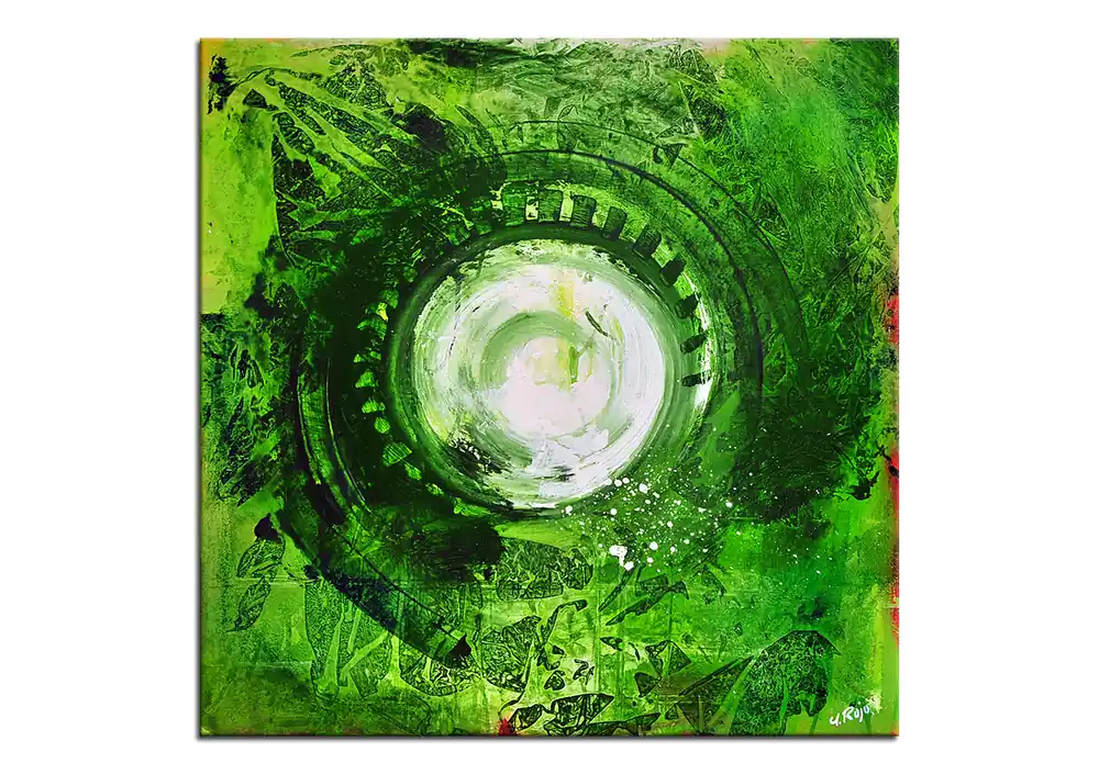 Acrylgemälde, A. Rojo : "CLOROFILA" Sale