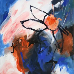 Angebot V. Kuhn: "Flower and Dress", Originalgemälde (Unikat) (A)