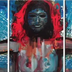 Top-Angebot Neoexpressionismus, C.D. Schwartz: "LA REINA ROJA", Originalgemälde (Unikat)