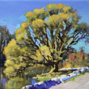 A. Larrett: "Frühlingsaufwachen 3", Pleinairmalerei in Öl, Original/Unikat (A) Preiswert