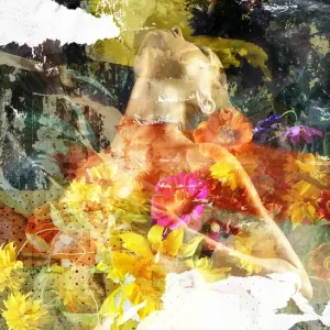D. Landô: "New Born", Unikat-Edition, digitale Kunst auf Aludibond (A) Garantierte Lieferung