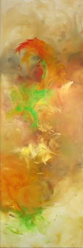 Abstrakte Acrylmalerei, C. Middendorf: "Rekord III" Kostenloser Rückversand