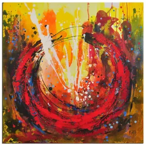 Acrylgemälde, L.Roth: "METEOR" Highlight