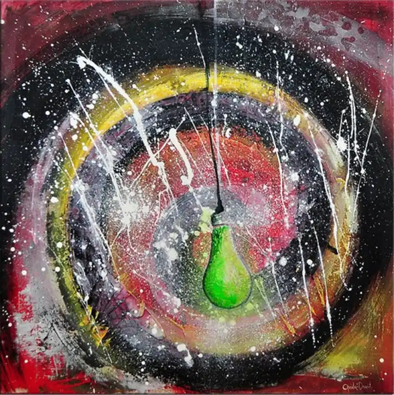 Sofort Bestellen Acrylgemälde, C. David Schwartz: "WIDERSTAND"