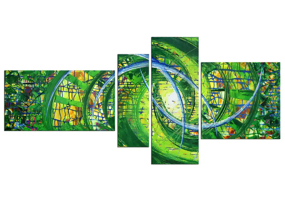Sonderaktion R.König: "Ich sah den Sommer I", mehrteilige Acrylbilder, Originalgemälde (Unikat)